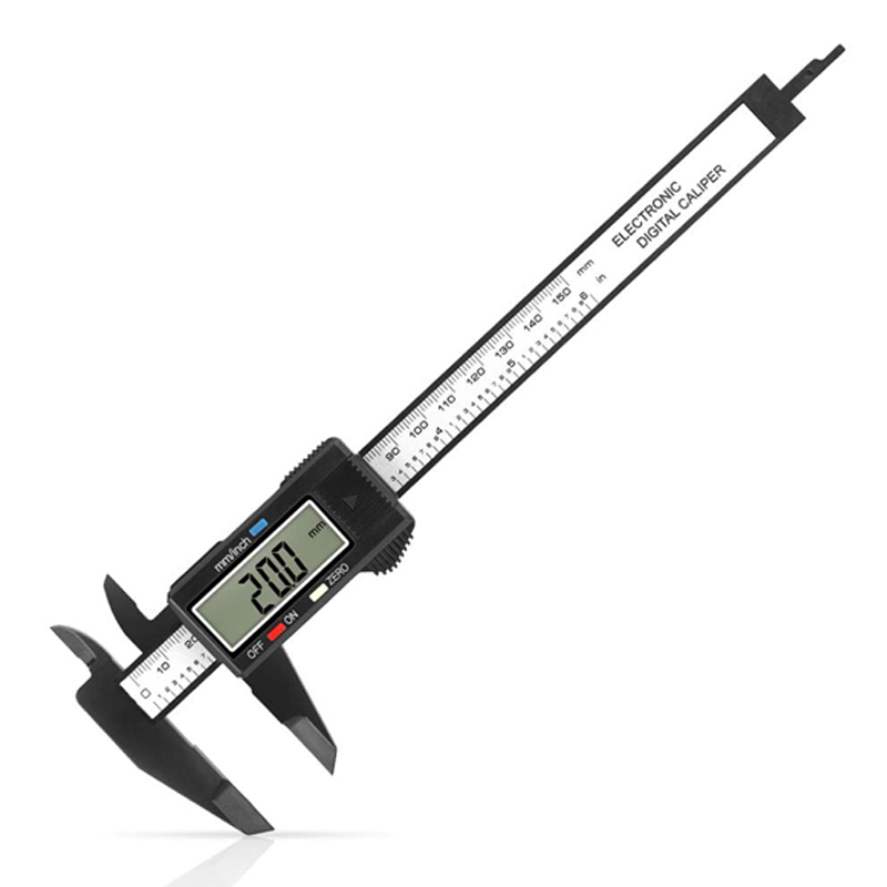Calibrador digital de 0 a 6 pulgadas con pantalla LCD grande, función de apagado automático, herramienta de medición de conversión de pulgadas y milímetros, perfecto para mediciones domésticas/bricolaje, etc.