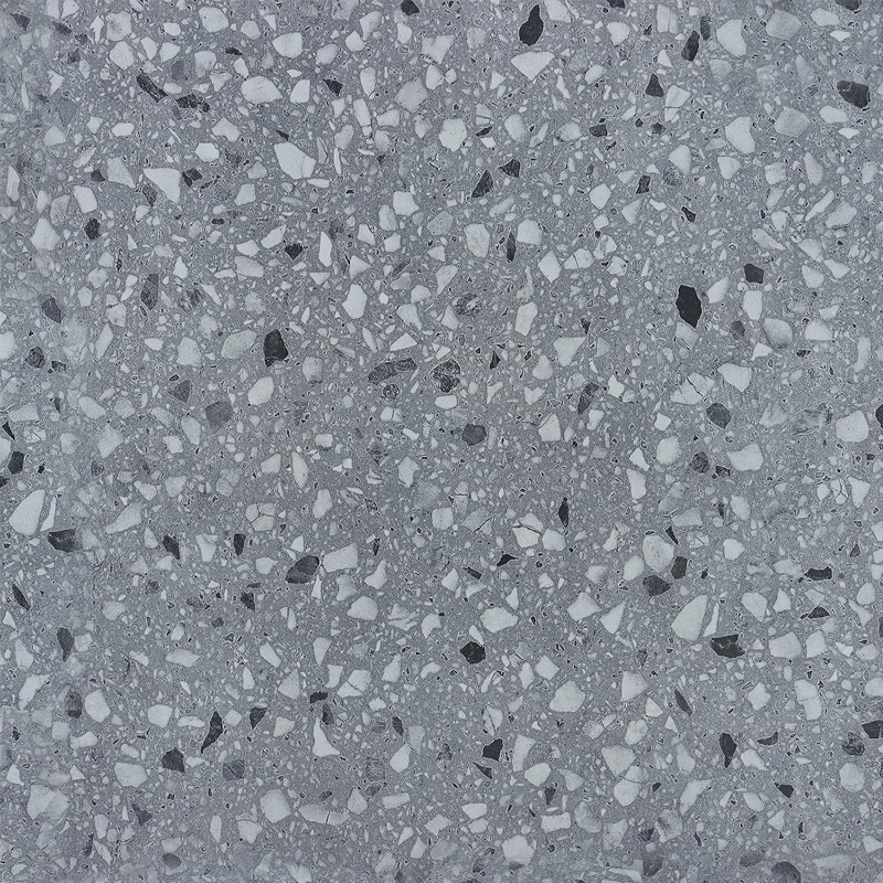 Suelo de vinilo terrazo gris autoadhesivo, resistente al agua, para baño, de 30 x 30 cm, 6 láminas temporales, para cocinas de alquiler.