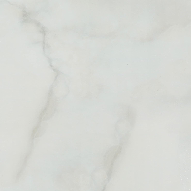 Paquete de 4 baldosas de vinilo autoadhesivas de mármol blanco roto de 30 x 30 cm, impermeables, laminadas, autoadhesivas, extraíbles, para baño, cocina, dormitorio, caravana.